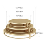 Set 3 alzatine per torte impilabili 30-25-20 cm