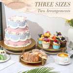 Set 3 alzatine per torte impilabili 30-25-20 cm