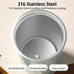 Tazza termica in acciaio inox 316 con doppia parete 300ml