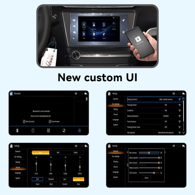Modulo CarPlay wireless per Peugeot 208, 2008, 308, 408, 508 2014