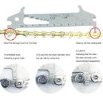 Strumento 7 in 1 per usura catena e manutenzione bici