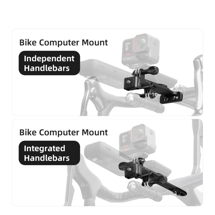 Supporto per tachimetro da ciclismo compatibile action camera
