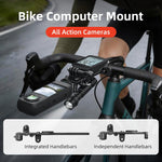 Supporto per tachimetro da ciclismo compatibile action camera