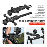 Supporto per tachimetro da ciclismo compatibile action camera