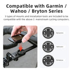 Supporto per tachimetro da ciclismo compatibile action camera
