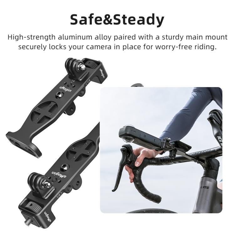 Supporto per tachimetro da ciclismo compatibile action camera