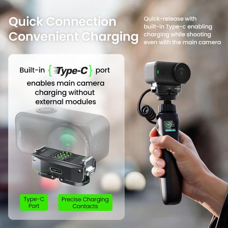 Base a sgancio rapido magnetica ricaricabile per DJI Osmo Nano