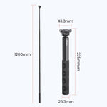 Asta per selfie 120 cm compatibile DJI Osmo 360 e Action