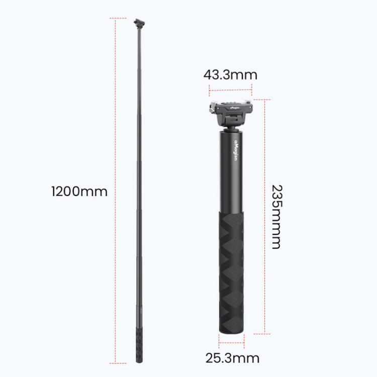 Asta per selfie 120 cm compatibile DJI Osmo 360 e Action