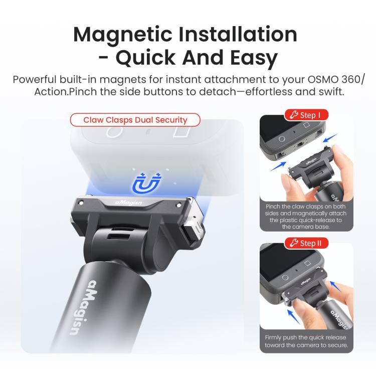 Asta per selfie 120 cm compatibile DJI Osmo 360 e Action