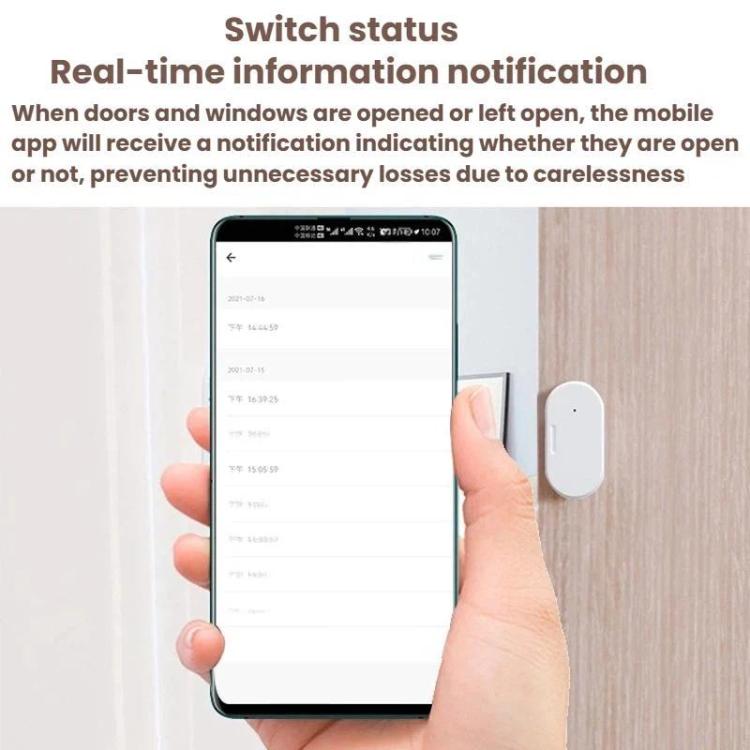 Sensore Zigbee 2 in 1 per porte e finestre compatibile Home Assis