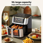 Friggitrice ad aria 1400W 10 litri con comandi touch