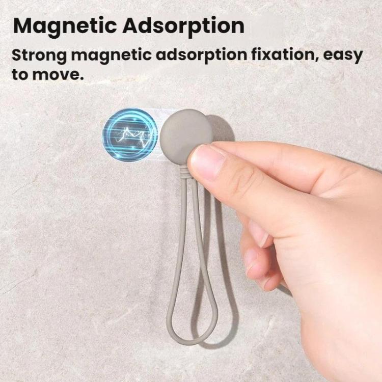 Confezione da 2 cordini magnetici in silicone per organizzare cav