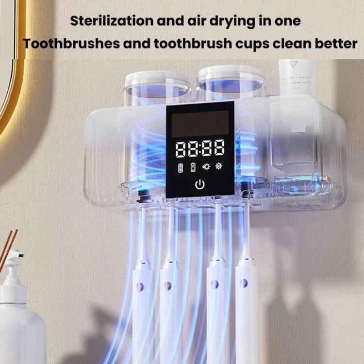 Porta spazzolino con sterilizzazione UV e asciugatura