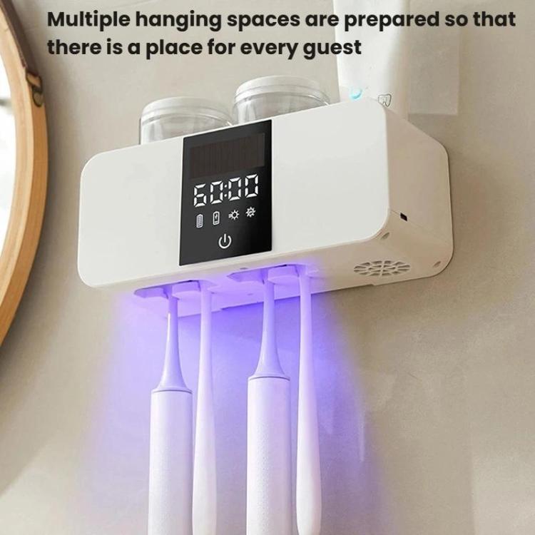 Porta spazzolino con sterilizzazione UV e asciugatura