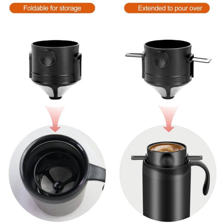 Set da caffè portatile con thermos in acciaio inox