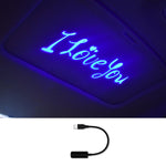 Luce ambientale USB per interni auto G-301 con proiezione I LOVE