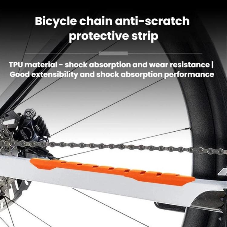 Striscia protettiva TPU per catena di bicicletta 23,5x2 cm