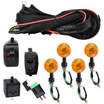 Kit indicatori di direzione per moto e ATV 12V con relè e clacson