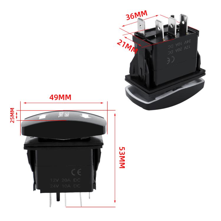 Kit relè indicatori direzione LED per ATV 12V