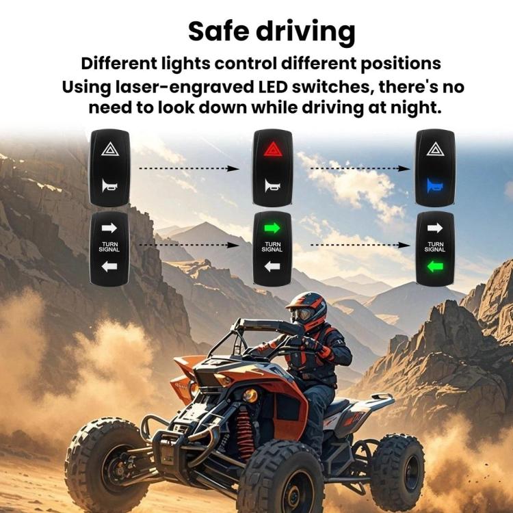 Kit relè indicatori direzione LED per ATV 12V