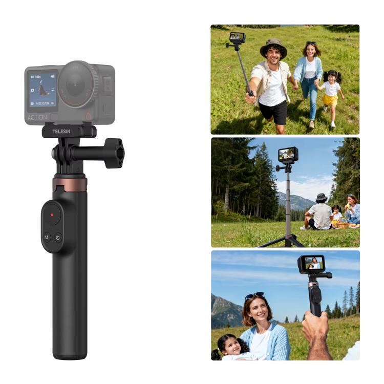 TELESIN Telecomando Bluetooth per selfie stick e treppiede