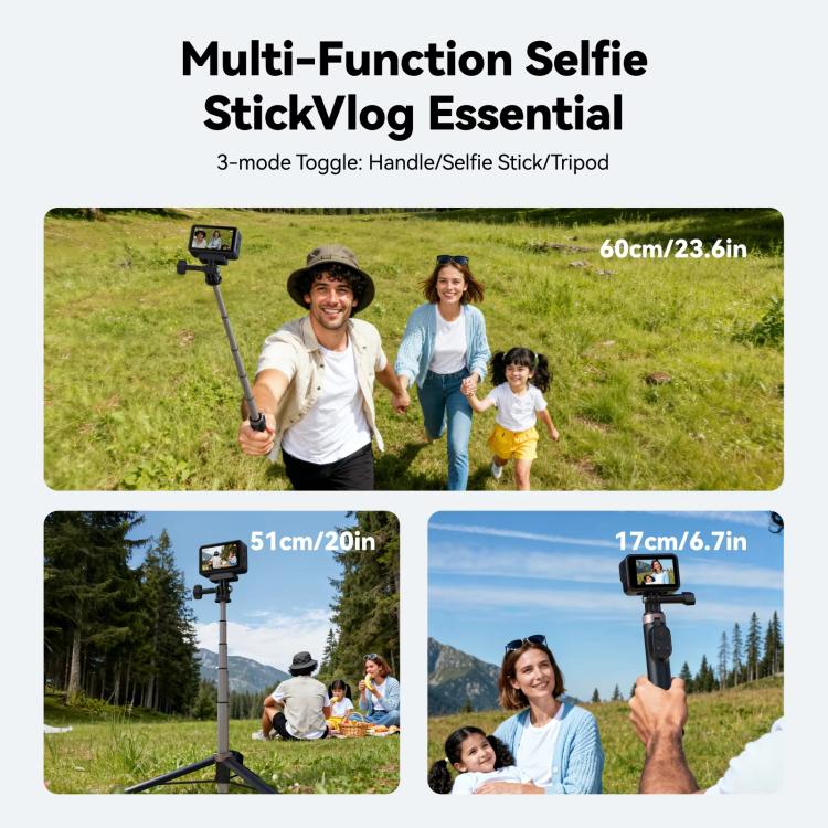 TELESIN Telecomando Bluetooth per selfie stick e treppiede