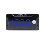 Misuratore tempo, tensione e temperatura impermeabile 8-150V
