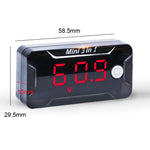 Misuratore tempo, tensione e temperatura impermeabile 8-150V