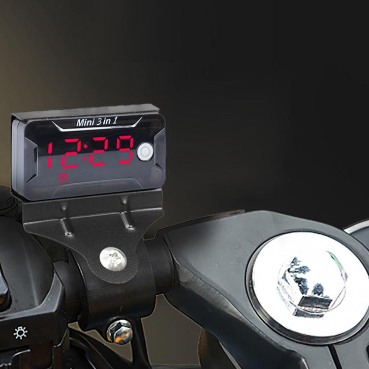 Misuratore tempo, tensione e temperatura impermeabile 8-150V