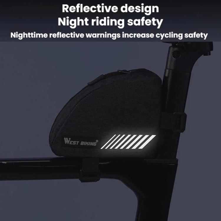 Borsa triangolare portatile per telaio bici 0,3L