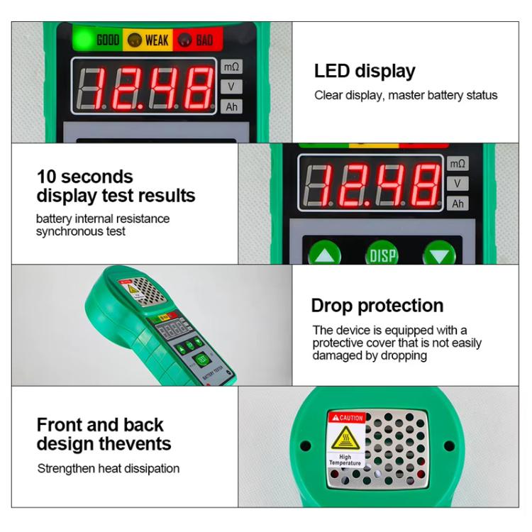 Tester batteria auto DUOYI DY225 con resistenza interna