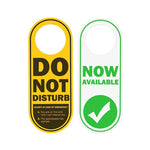 Cartello divertente reversibile Non disturbare/Ora disponibile