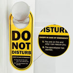 Cartello divertente reversibile Non disturbare/Ora disponibile