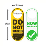 Cartello divertente reversibile Non disturbare/Ora disponibile