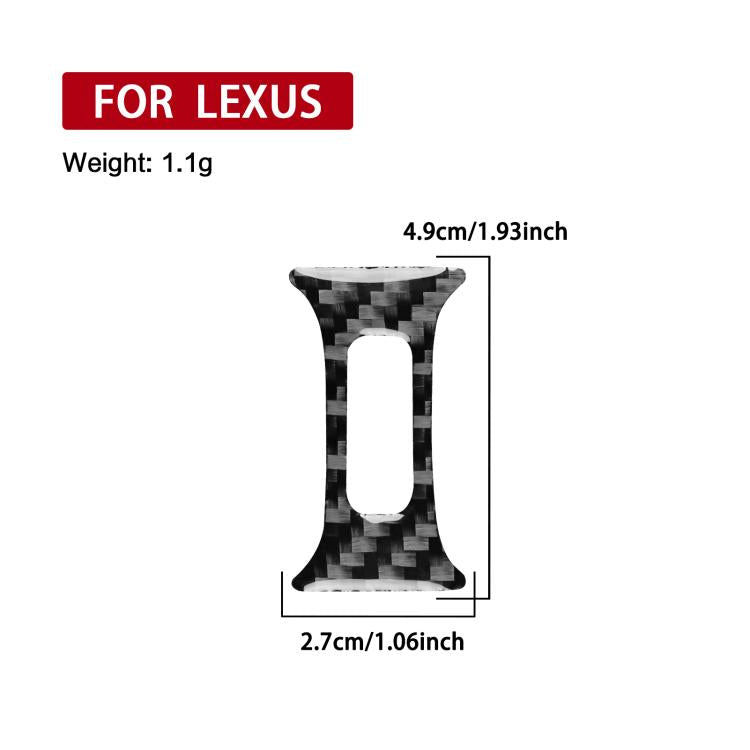 Adesivo in fibra di carbonio per pulsante aria Lexus IS300 1999-2