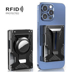 Portafoglio magnetico con blocco RFID per AirTag
