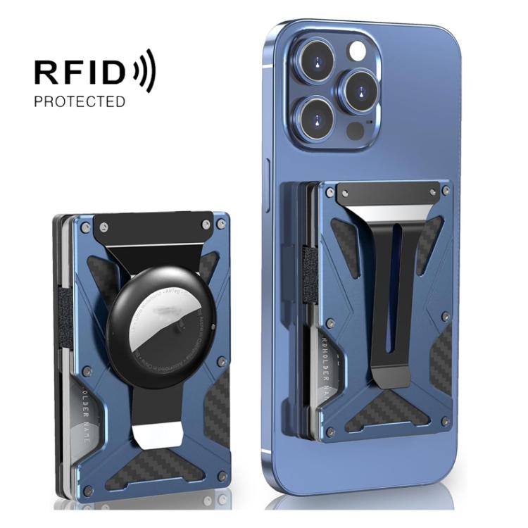 Portafoglio magnetico con blocco RFID per AirTag