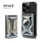 Portafoglio magnetico con blocco RFID per AirTag