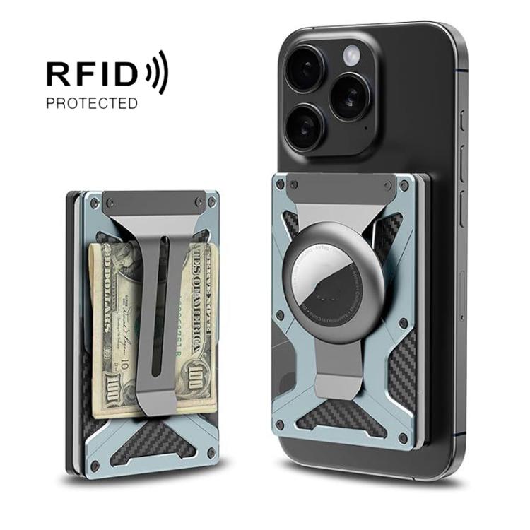 Portafoglio magnetico con blocco RFID per AirTag