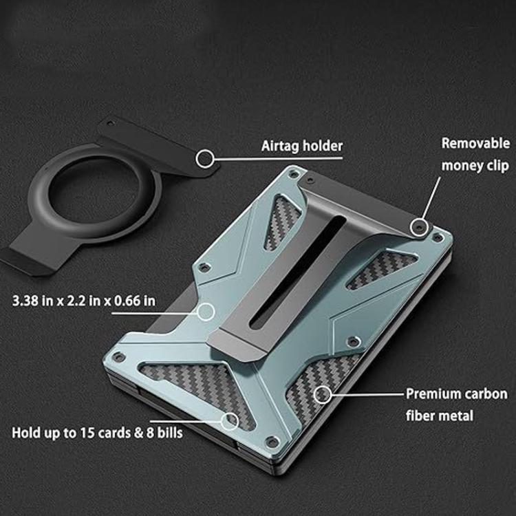 Portafoglio magnetico con blocco RFID per AirTag