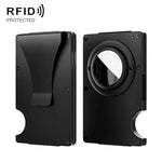 Portafoglio in metallo con protezione RFID per AirTag