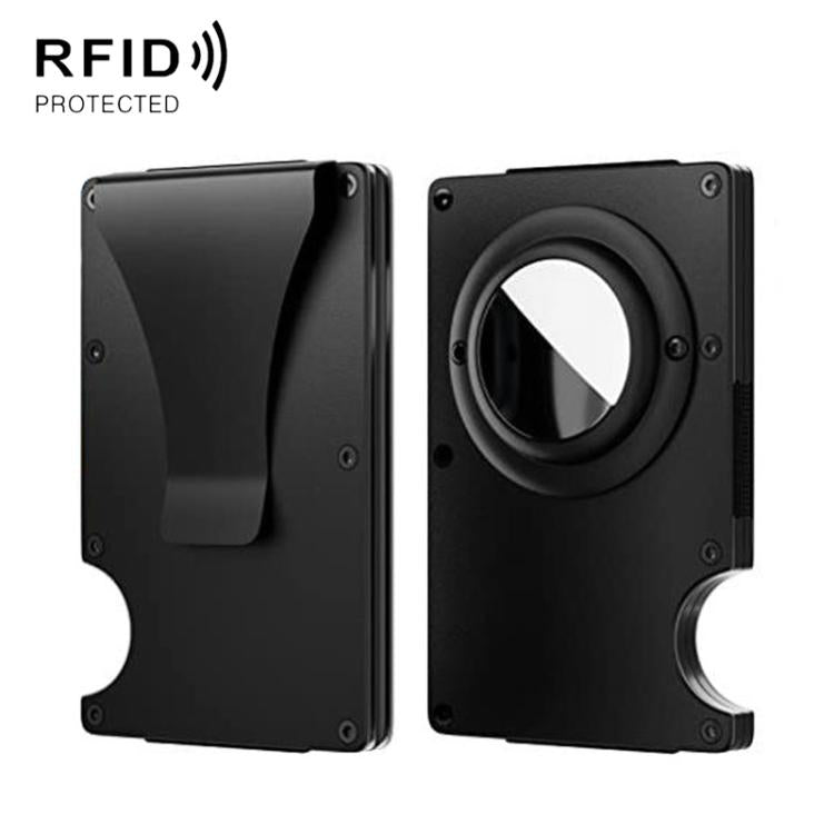Portafoglio in metallo con protezione RFID per AirTag