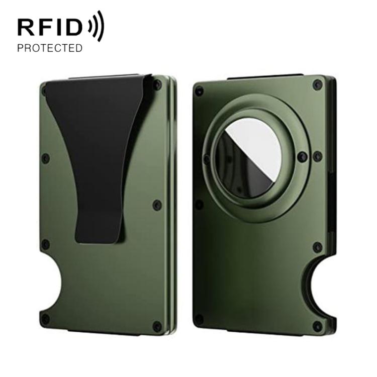 Portafoglio in metallo con protezione RFID per AirTag