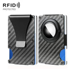 Portafoglio in metallo con protezione RFID per AirTag