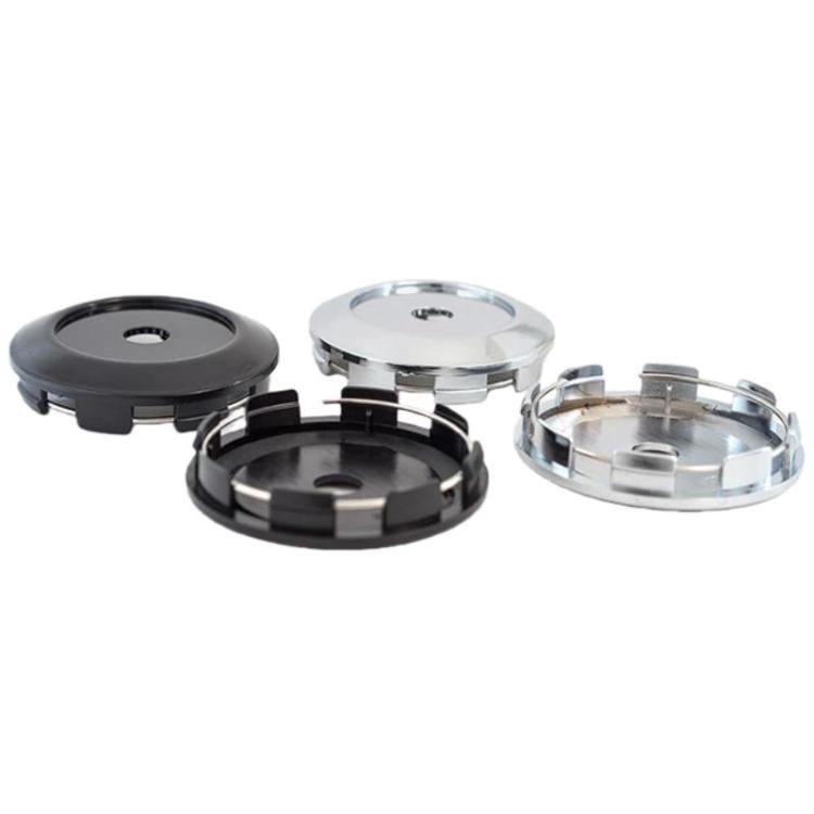Set 4 coprimozzi ruota vuoti diametro 77 mm