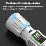 Torcia portatile super luminosa con display digitale