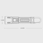 Torcia portatile super luminosa con display digitale