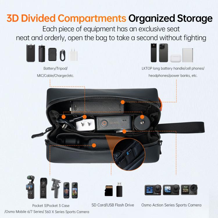Borsa a tracolla per action camera DJI Osmo Pocket 3