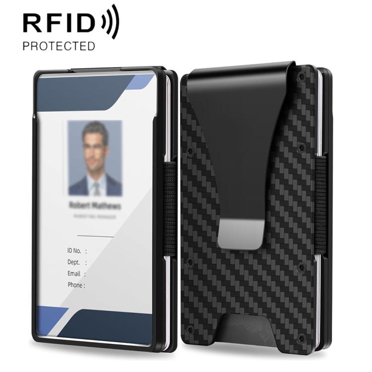 Porta badge e portafoglio in alluminio con protezione RFID